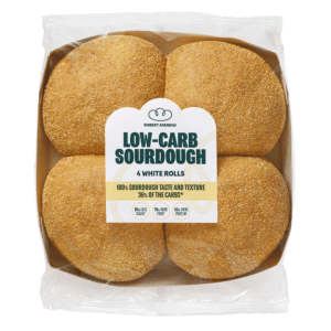 low-carb sourdough white rolls