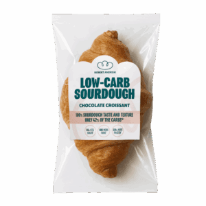 low-carb sourdough chocolate croissant
