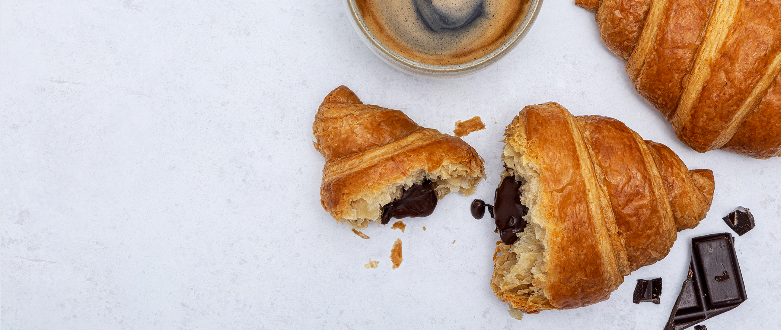 low-carb chocolate croissant
