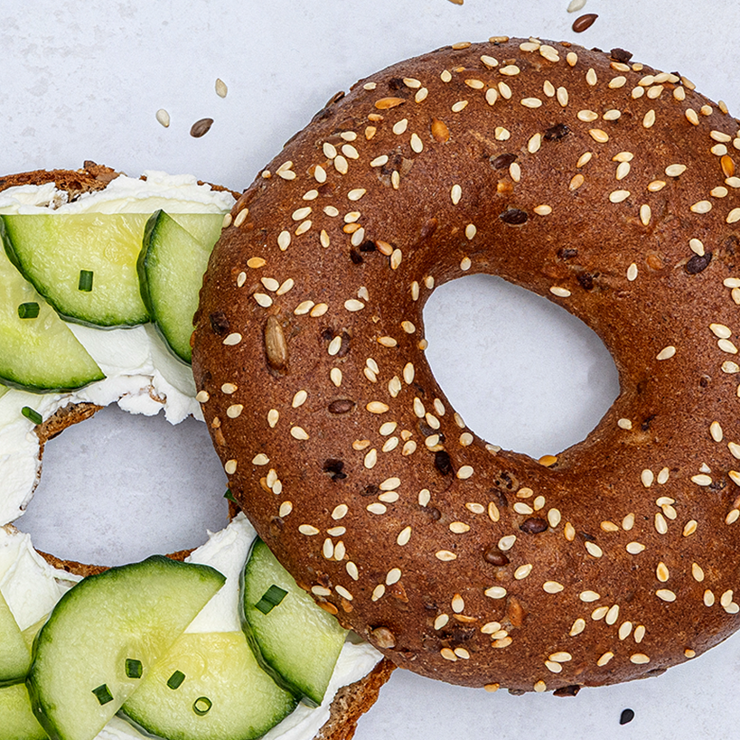 low-carb sourdough bagel