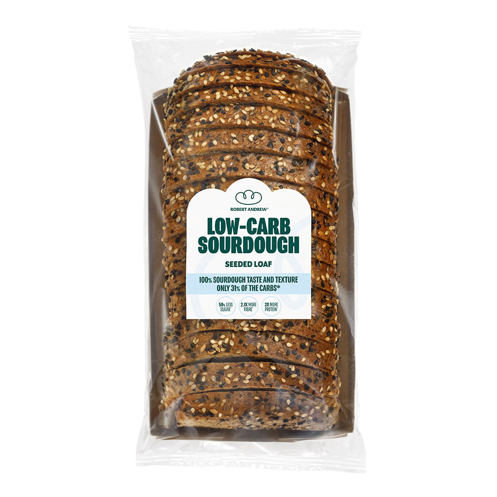 LOW-CARB SOURDOUGH SEEDED LOAF | 300g - Robert Andrew Low-carb Sourdough