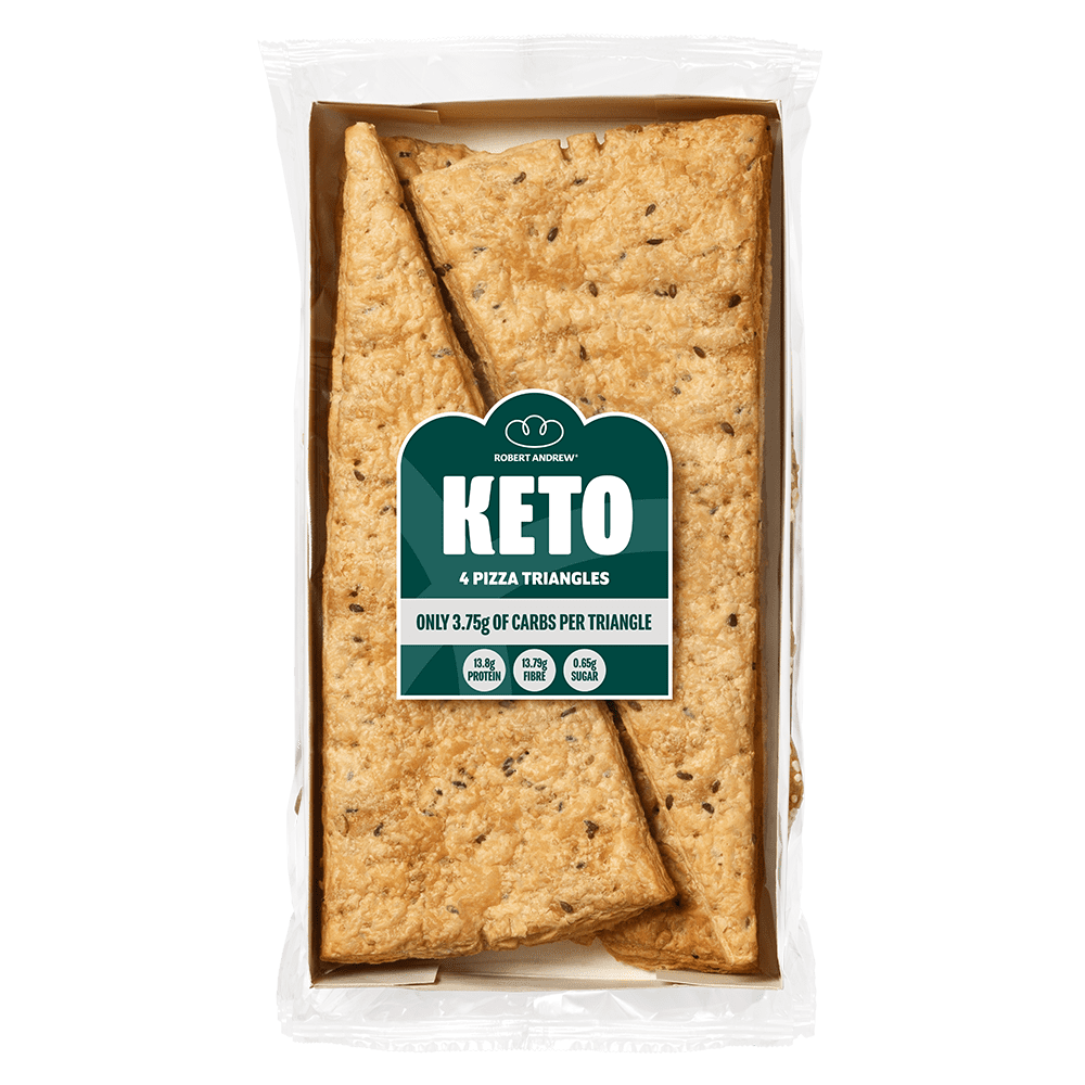 KETO PIZZA TRIANGLES | 4x65g - Robert Andrew Low-carb Sourdough
